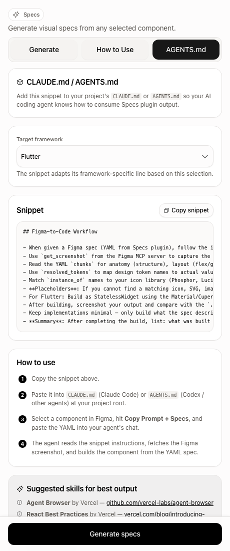 AGENTS Tab screenshot