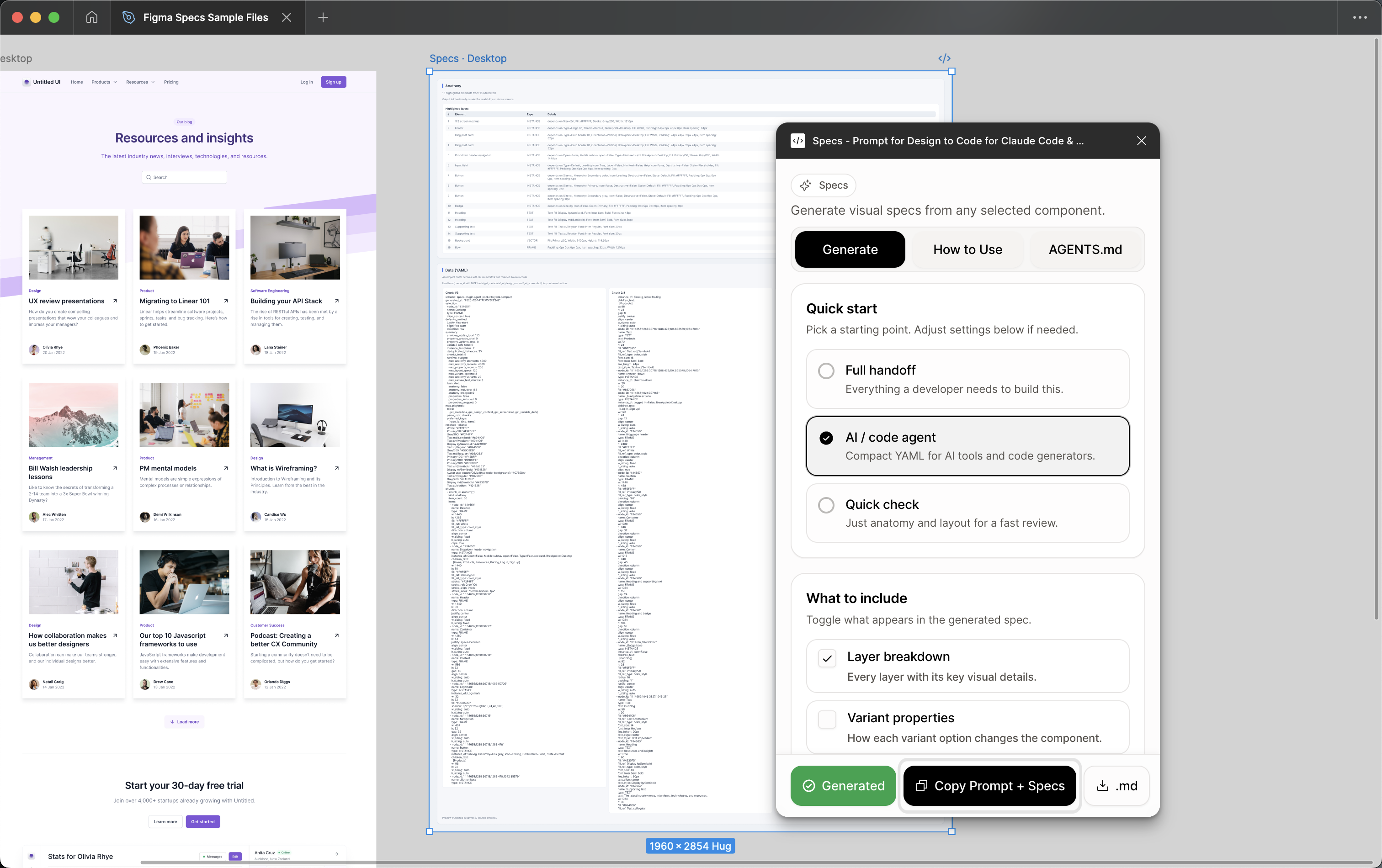 Build in agent workflow panel